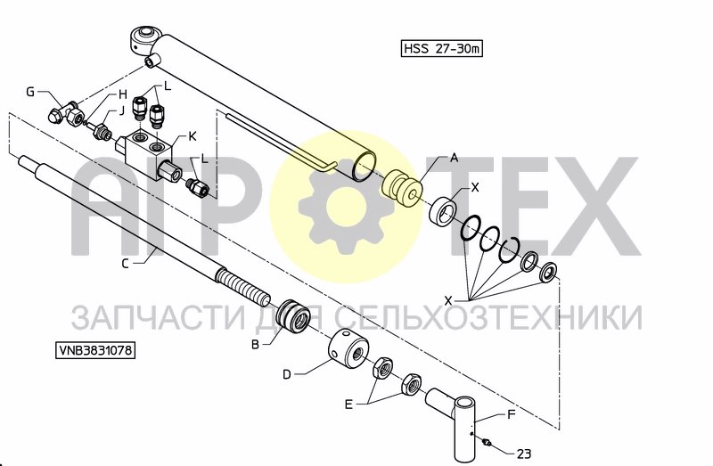 Чертеж MIDDLE SECTION HSS PREMIUM 27---30M