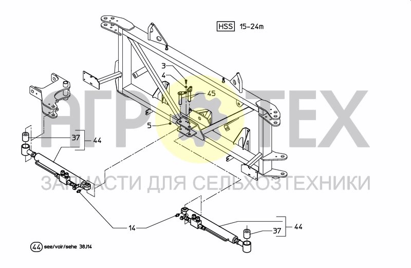 Чертеж MIDDLESECTION HSS 15---24 M