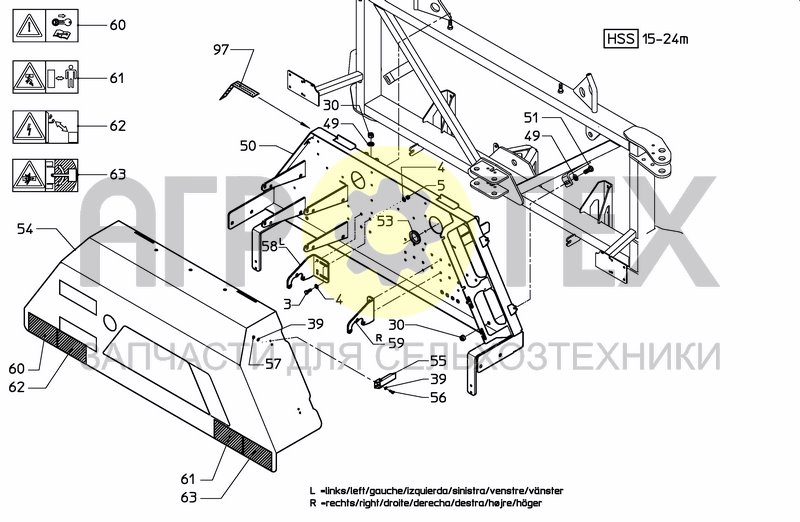 Чертеж MIDDLESECTION HSS 15---24 M