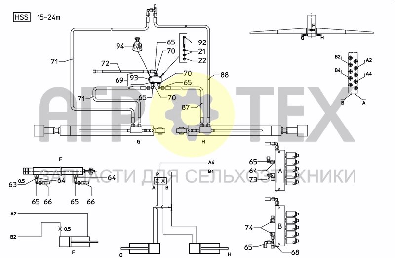 Чертеж MIDDLESECTION HSS 15---24 M