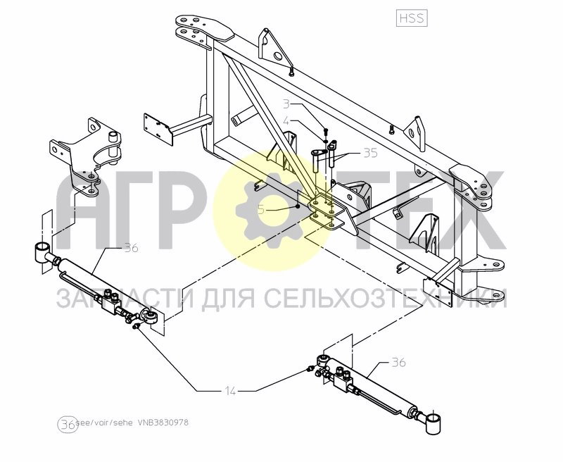 Чертеж MIDDLESECTION HSS 15---24 M