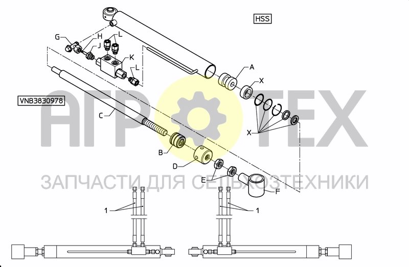 Чертеж MIDDLESECTION HSS 15---24 M