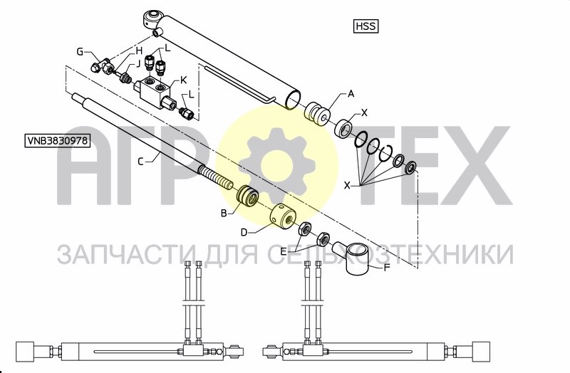 Чертеж MIDDLE SECTION HSS PREMIUM 15---24 M