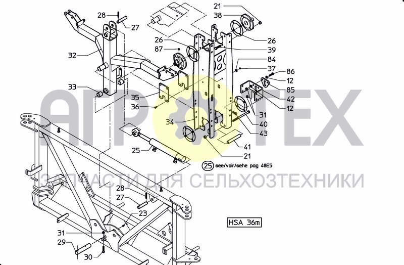 MIDDLESECTION HSA 36M (№28 на схеме)