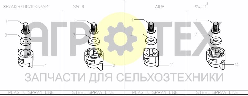 Чертеж NOZZLE CAPS