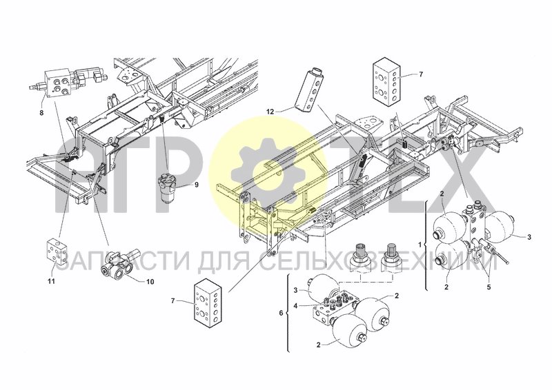 Чертеж HYDRAULIC SYSTEM