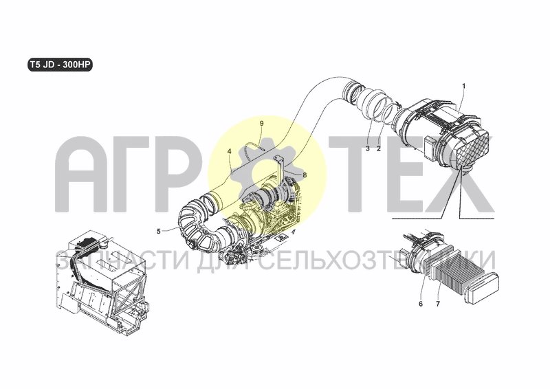 Чертеж SUCTION SYSTEM T5 JD (300HP)