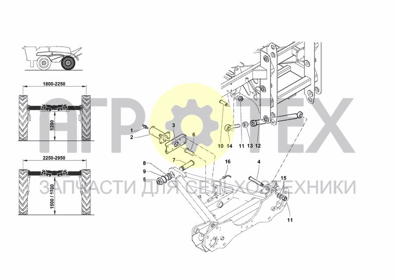 Чертеж REAR AXLE