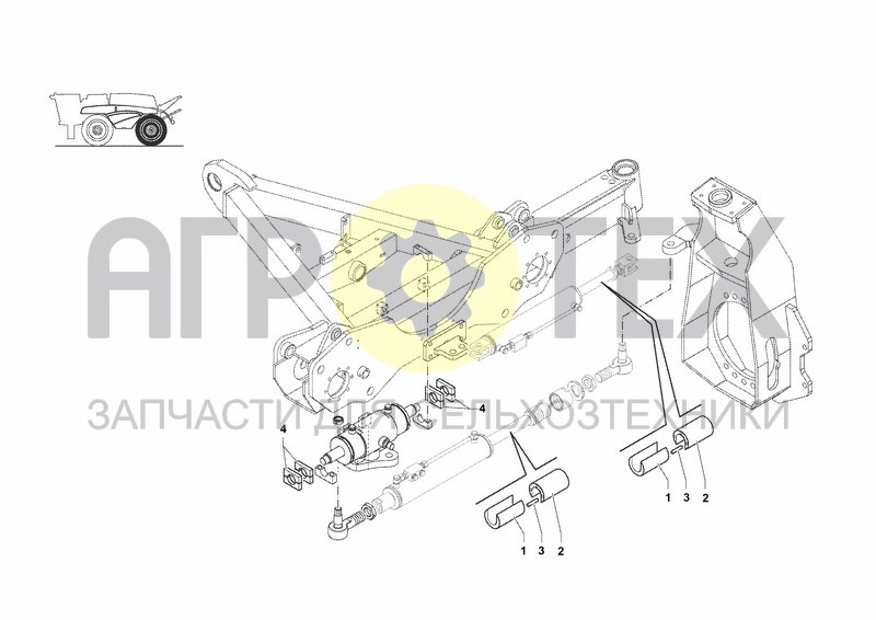 Чертеж REAR AXLE-TRACK GAUGE LIMIT STOPS