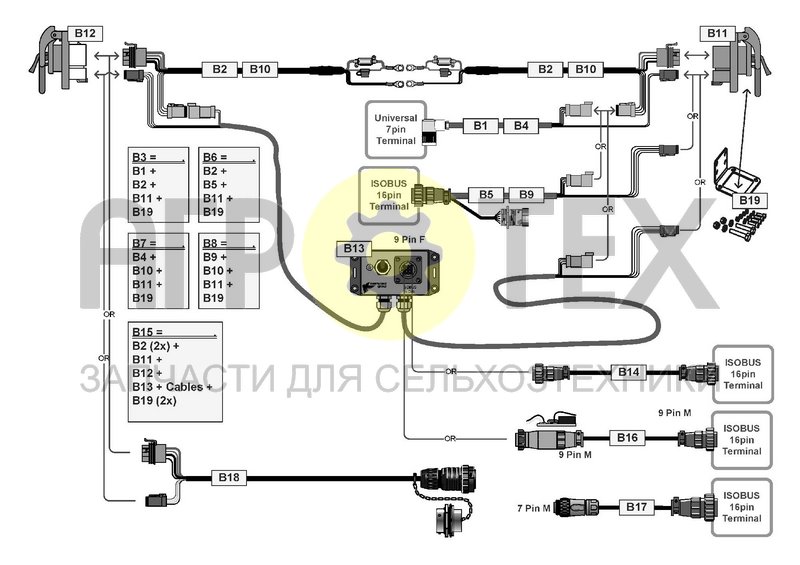 Чертеж CABLE CONTROL