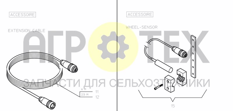 Чертеж SENSORS AND CABLES