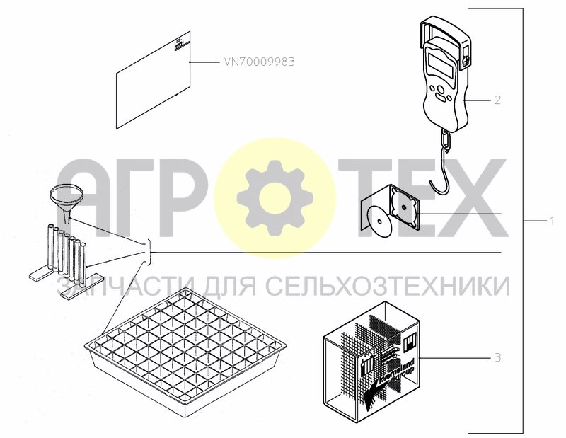 Чертеж SPREADING PATTERN CONTROLSET