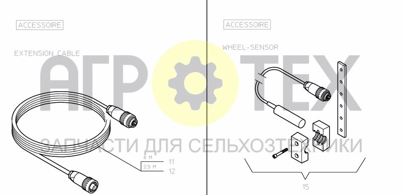 Чертеж SENSORS AND CABLES