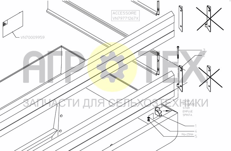 Чертеж TINE SUPPORT ACCESSORIES