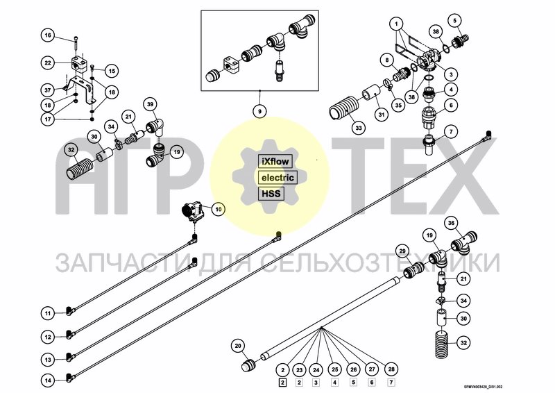 Чертеж IXFLOW+IXSPRAY HSS