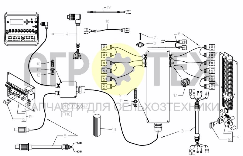 Чертеж CONTROL SYSTEM FMC 5/7/9