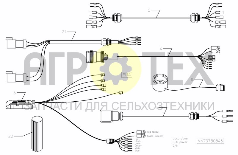 Чертеж CONTROL SYSTEM FMA 1