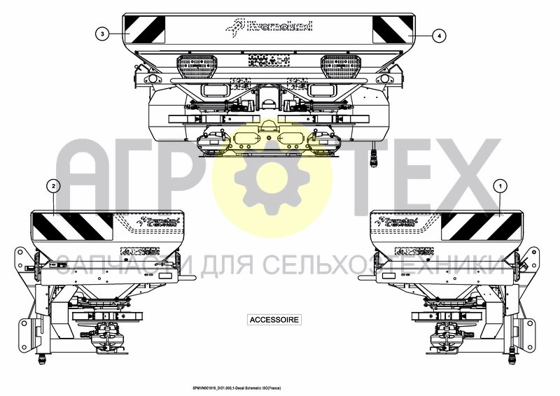 Чертеж DECAL SCHEMATIC ISO FRANCE