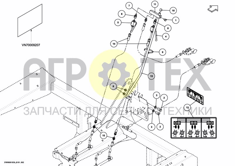 Чертеж 2X2 DIRECTION VALVE SET