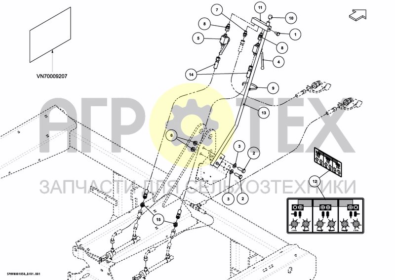 Чертеж 2X2 DIRECTION VALVE SET