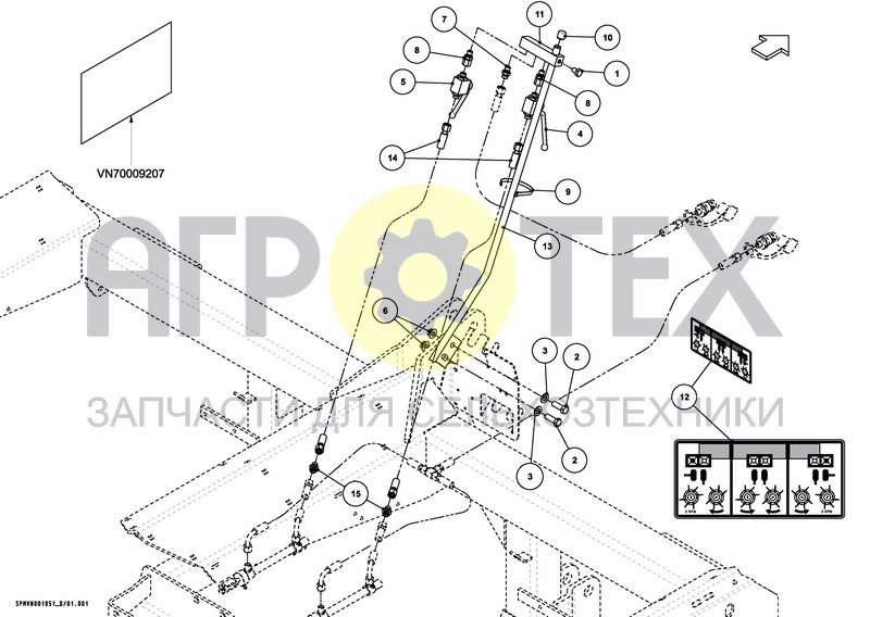 Чертеж 2X2 DIRECTION VALVE SET