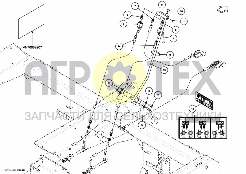 Чертеж 2X2 DIRECTION VALVE SET