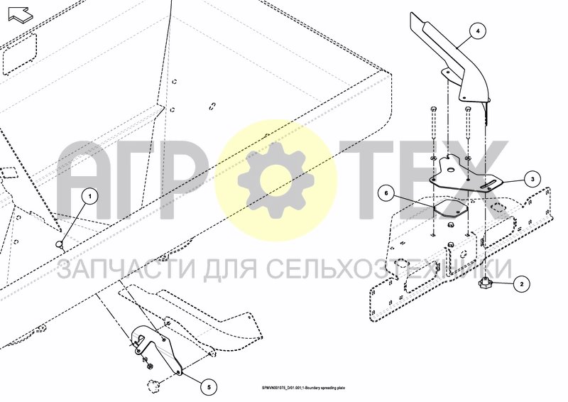 Чертеж BOUNDARY SPREADING PLATE