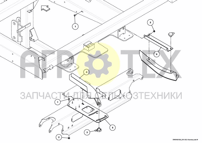 Чертеж BOUNDARY SPREADING PLATE