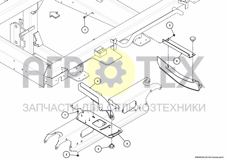 Чертеж BOUNDARY SPREADING PLATE