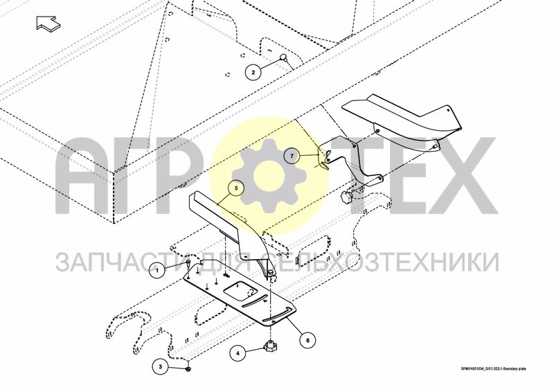 Чертеж BOUNDARY SPREADING PLATE