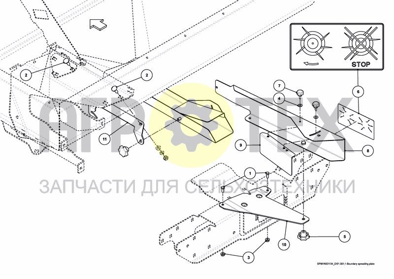 Чертеж BOUNDARY SPREADING PLATE