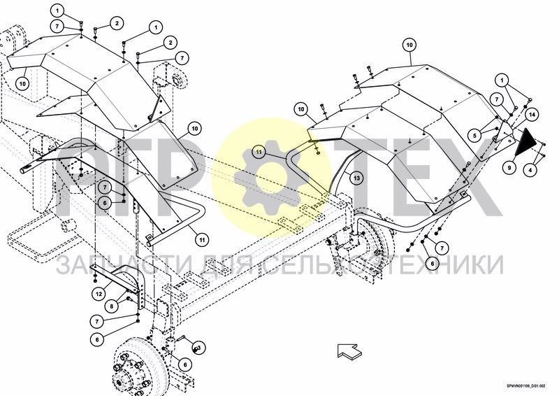 Чертеж MUD GUARDS