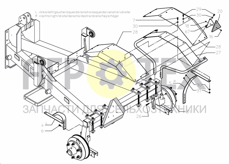 Чертеж MUD GUARDS