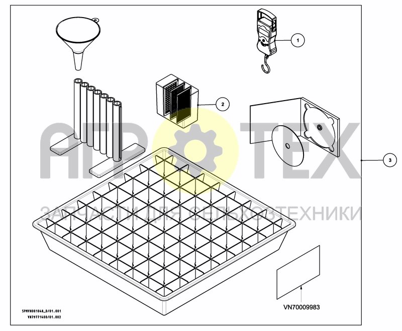 Чертеж SPREADING PATTERN CONTROLSET