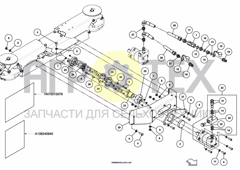 HYDRAULIC MOTOR 0.1L (№20 на схеме)