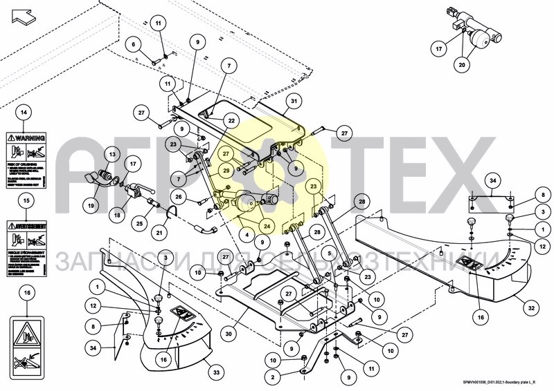 Чертеж BOUNDARY SPREADING PLATE