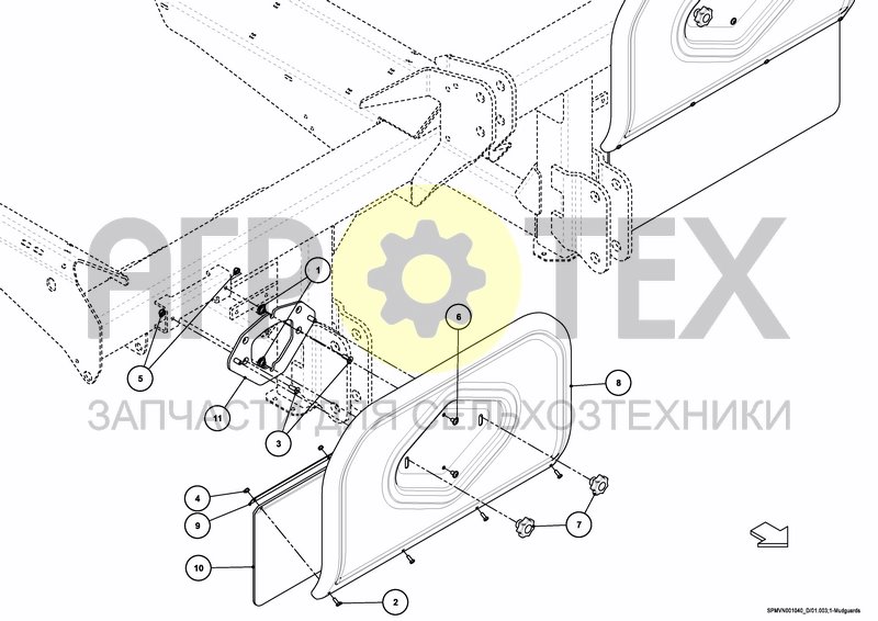 Чертеж MUD GUARDS