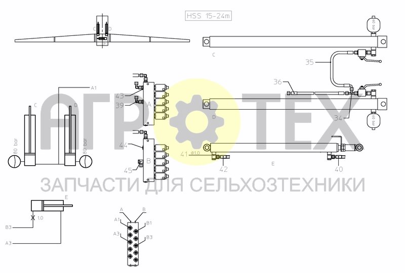 Чертеж LIFT FRAME HSS 15---24 M