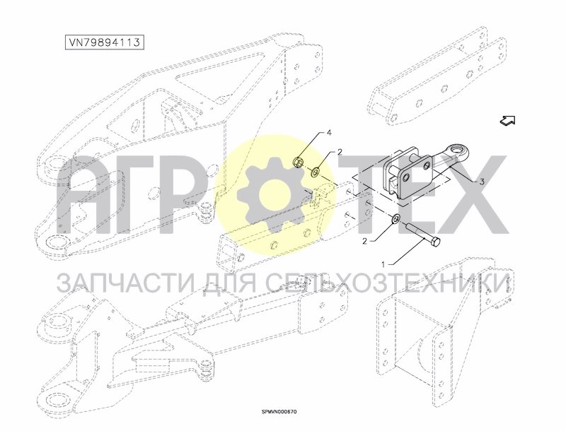 Чертеж DRAWBAR EYE ?40