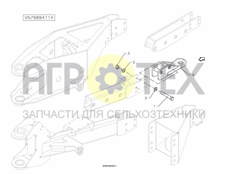 Чертеж DRAWBAR EYE ?50