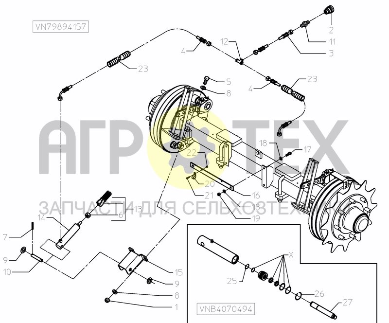 HYDRAULIC BRAKE (№7 на схеме)