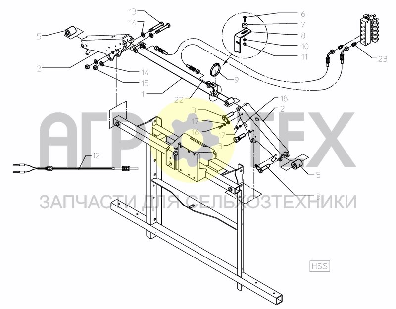 Чертеж HYDR. BLOCKING HSS