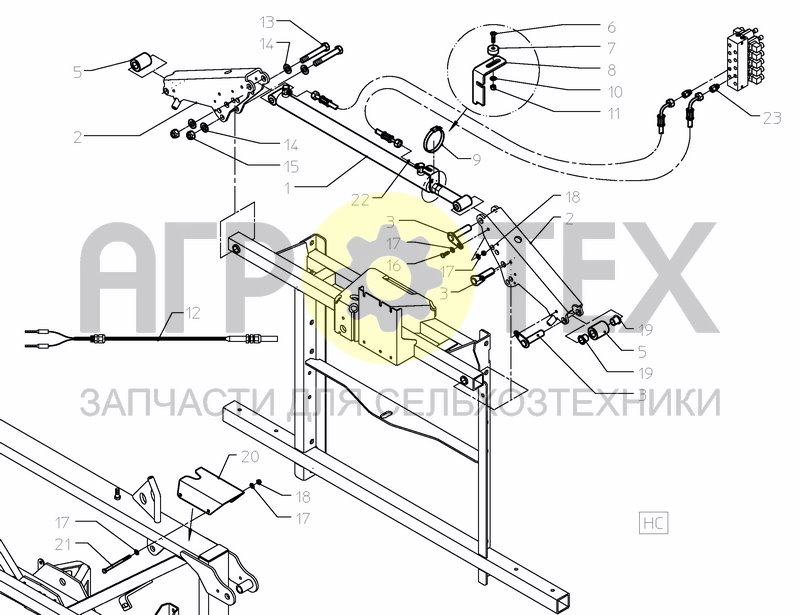 Чертеж BOOMBLOCKING (ELEC/ HYDR) HC