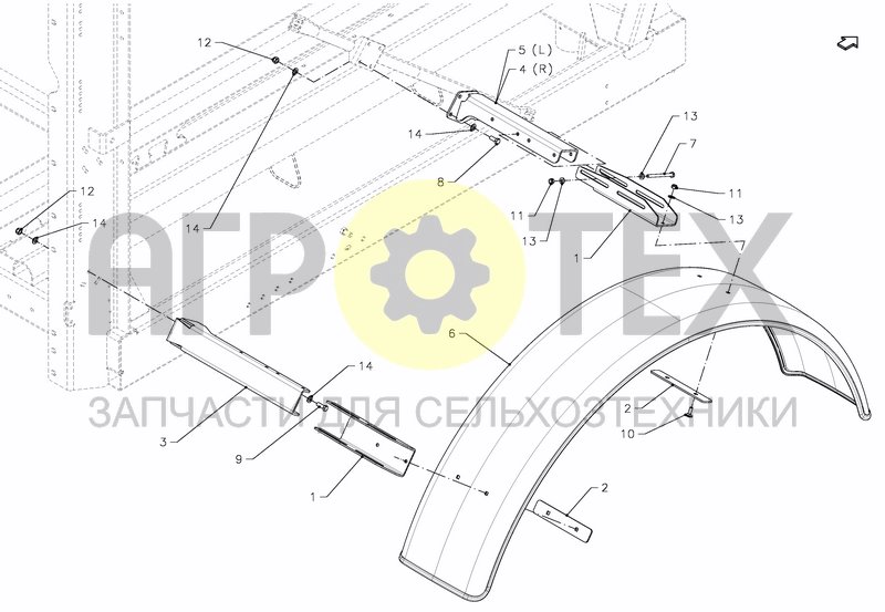 Чертеж MUD GUARDS