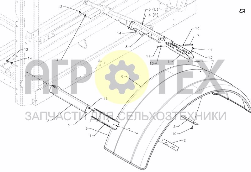 Чертеж MUD GUARDS