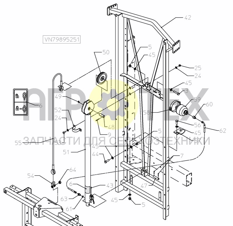 Чертеж BOOMLIFT & LIFTFRAME HC