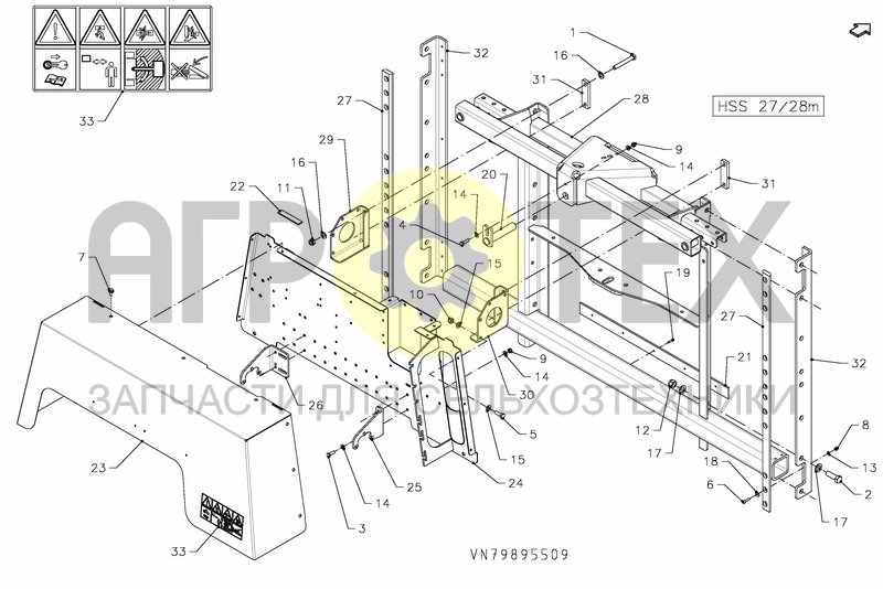 Чертеж MIDDLESECTION HSS 27---30M