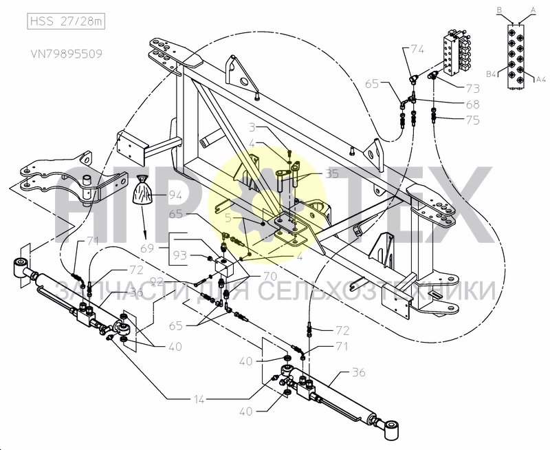 Чертеж MIDDLESECTION HSS 27---30M