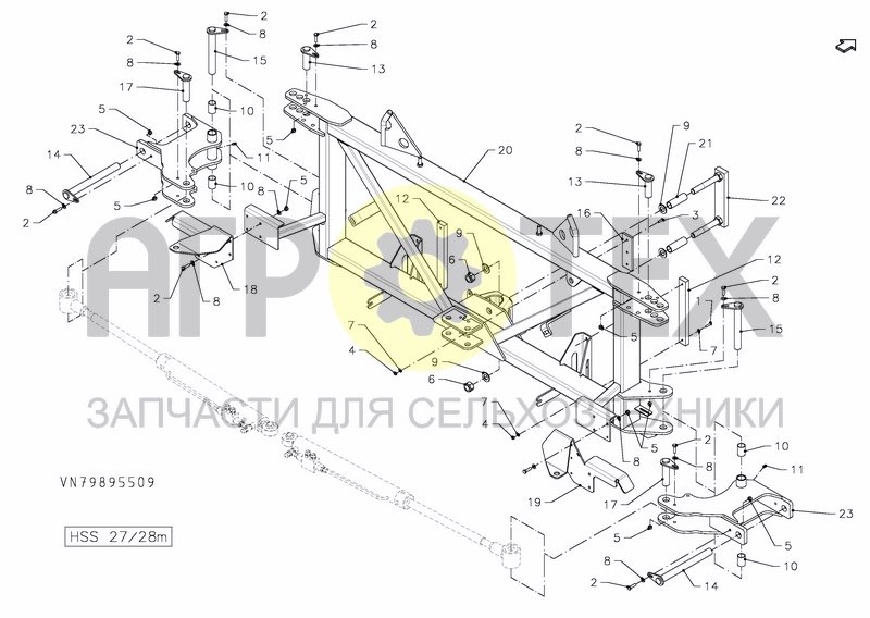 Чертеж MIDDLESECTION HSS 27---30M