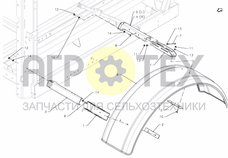 Чертеж MUD GUARDS